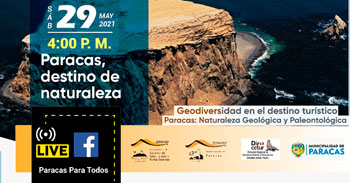 (Conferencia Gratuita) INGEMMET: Geología en el destino turístico de Paracas, Naturaleza Geológica y Paleontológica