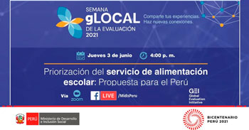 MIDIS presenta la Mesa Redonda sobre Priorización del servicio de alimentación escolar para el Perú