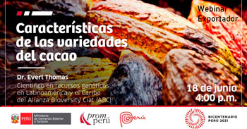 (Webinar Exportador) MINCETUR: Características de las variedades del Cacao