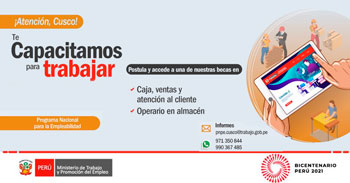 Atención Cusco, postula y accede a unas de las becas para capacitarte e ingresar con éxito al mercado laboral