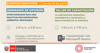 (Evento Gratuito) PRODUCE: Seminario de defunción y Taller de capacitación