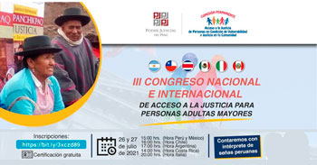 III Congreso Nacional e Internacional de Acceso a la Justicia para Personas Adultas Mayores