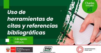 (Charla Virtual Gratuita) INIA: Uso de herramientas de citas y referencias bibliográficas
