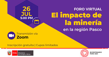 Foro Virtual Impacto de la minería en la región Pasco