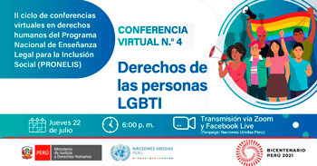 (Conferencia Gratuita) MINJUS: Derechos de las personas LGBTI