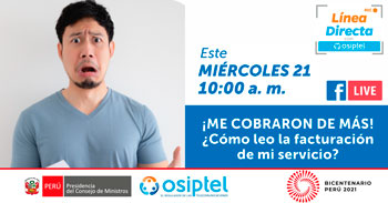 (Charla Gratuita) OSIPTEL: Cómo leer la facturación de tu servicio