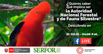 Charlas virtuales gratuitas por el 7mo aniversario del SERFOR