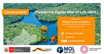 (Conversatorio Virtual Gratuito) SERNANP: Plataforma Digital Map of Life (MOL)