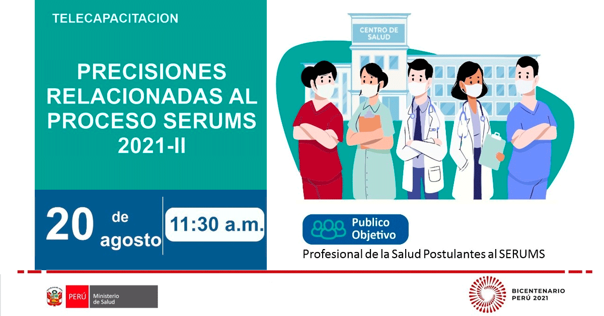 (Telecapacitación Gratuito) MINSA Precisiones relacionadas al proceso