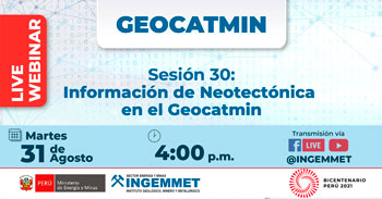 (Webinar Gratuito) INGEMMET: Información de Neotectónica en Geocatmin