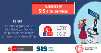 SIS presenta Campaña Gratuita de identidad y afiliación de poblaciones nativas amazónicas y altoandinas