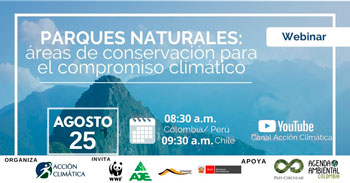 (Webinar Gratuito) SERNANP: Parques Naturales, áreas de conservación para el compromiso climático