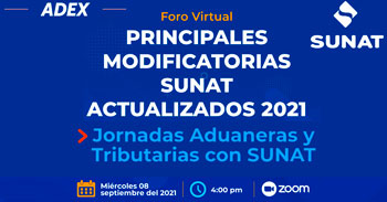 Foro Virtual sobre Principales modificatorias Sunat Actualizados 2021