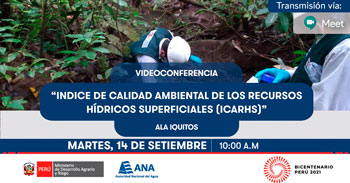 (Videoconferencia Gratuita) ANA: Indice de Calidad Ambiental de los Recursos Hídricos Superficiales (ICARHS)