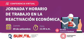 (Conferencia Virtual Gratuita) SUNAFIL: Jornada y horario de trabajo en la reactivación económica