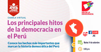 (Charla Virtual Gratuita) JNE: Los principales hitos de la democracia en el Perú