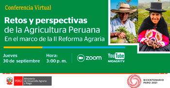 (Conferencia Virtual Gratuita) MIDAGRI: Retos y perspectivas de la Agricultura Peruana