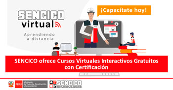 SENCICO ofrece Cursos Virtuales Interactivos Gratuitos con Certificación