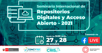(Seminario Virtual Gratuito) CONCYTEC: Repositorios digitales y acceso abierto 2021