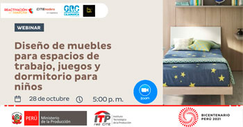 Webinar sobre Diseño de muebles para espacios de trabajo, juegos y dormitorio para niños