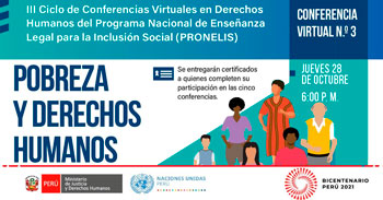 III Ciclo de Conferencias Virtuales Gratuitas sobre Pobreza y Derechos Humanos