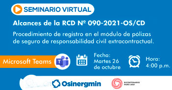 Seminario respecto al Procedimiento de registro en el módulo de pólizas de seguro de responsabilidad civil