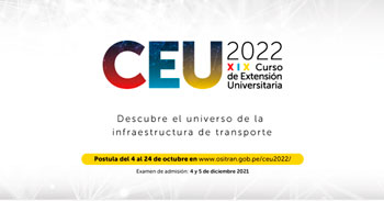 Ositrán Lanza Curso de Extensión Universitaria (CEU) para estudiantes y egresados universitarios - 45 becas