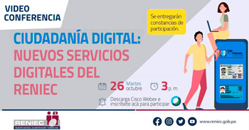 RENIEC te invita a conocer los nuevos servicios digitales que ofrece