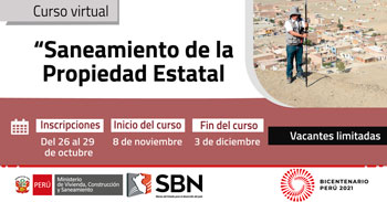 (Curso Virtual) SBN: Saneamiento de la Propiedad Estatal