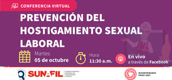(Conferencia Virtual Gratuita) SUNAFIL: Prevención del hostigamiento sexual laboral