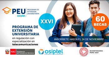 OSIPTEL lanza Programa de Extensión Universitaria en Regulación con Especialización en Telecomunicaciones