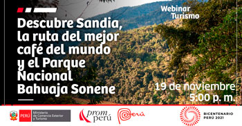 (Taller Gratuito) PROMPERU: Descubre Sandia la ruta del mejor café del mundo y el parque Bahuaja Sonene