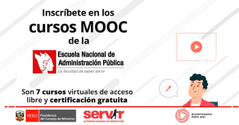 SERVIR lanza 7 cursos MOOC a nivel nacional con CERTIFICACIÓN GRATUITA