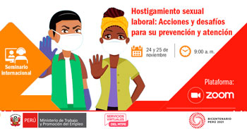Seminario internacional sobre Acciones y desafíos para la prevención y atención del Hostigamiento sexual laboral