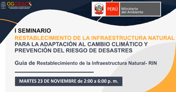 I Seminario sobre Restablecimiento de la infraestructura natural para la adaptación al cambio climático