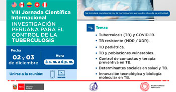 VIII Jornada Científica Internacional Investigación Peruana para el Control de la Tuberculosis
