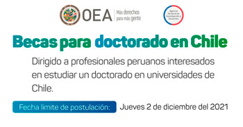 Becas para doctorado en Chile que brinda la OEA y la Agencia Nacional de Investigación y Desarrollo de Chile