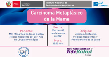 (Capacitación Virtual) INEN: Carcinoma metaplásico de la mama