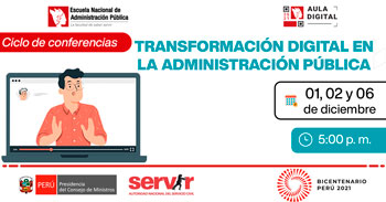 (Conferencia Virtual Gratuita) SERVIR: Transformación digital en la Administración Pública