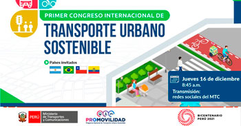 (Congreso Internacional Gratuito) MTC: Transporte Urbano Sostenible