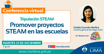 Conferencia virtual gratuita acerca de la promoción de proyectos STEAM en las escuelas