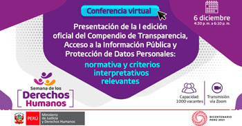 Conferencia sobre el Compendio de Transparencia, acceso a la información pública y Protección de datos Personales