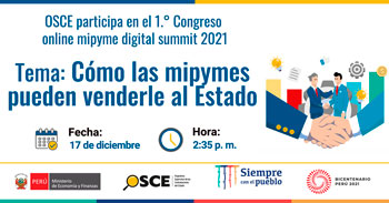 Osce te invita a conocer cómo las Mipymes pueden venderle al Estado