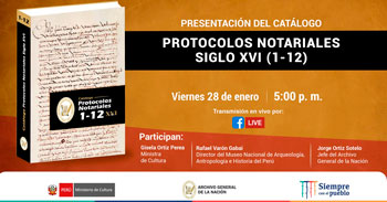Participa de la presentación del catálogo protocolos notariales siglo XVI