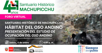 (Foro Virtual Gratuito) SERNANP: Santuario Histórico de Machupicchu, Hábitat del Oso Andino