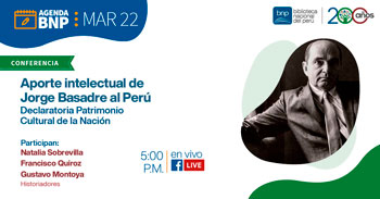(Conferencia Virtual Gratuita) BNP: Aporte intelectual de Jorge Basadre al Perú