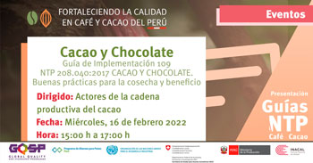 (Conferencia Virtual) INACAL: Presentación de guías NTP de café y cacao
