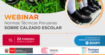 (Webinar) INACAL: Normas técnicas peruanas sobre calzado escolar