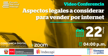(Conferencia Virtual Gratuita) INDECOPI: Aspectos legales a considerar para vender por internet