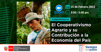 (Conferencia Virtual) MIDAGRI: El cooperativismo agrario y su contribución a la economía del Pais